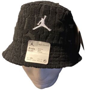 Kids‎ Jordan Fuel Up Cool Down Terrycloth Bucket Hat Black/white NWT